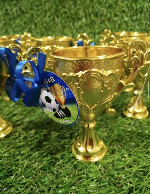 Mini Troféu Dourado