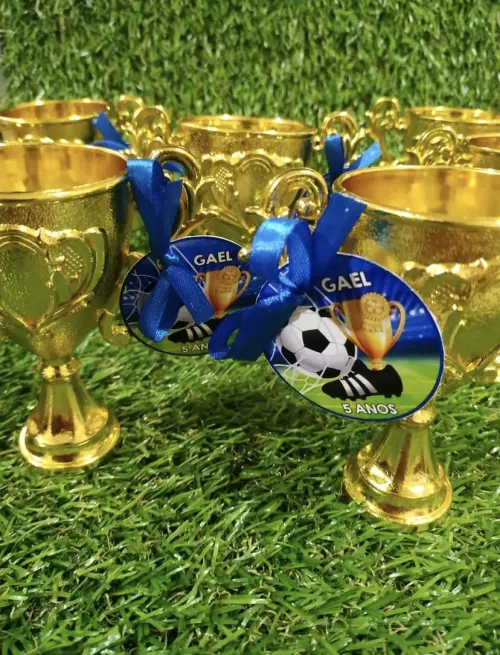 Mini Troféu Dourado