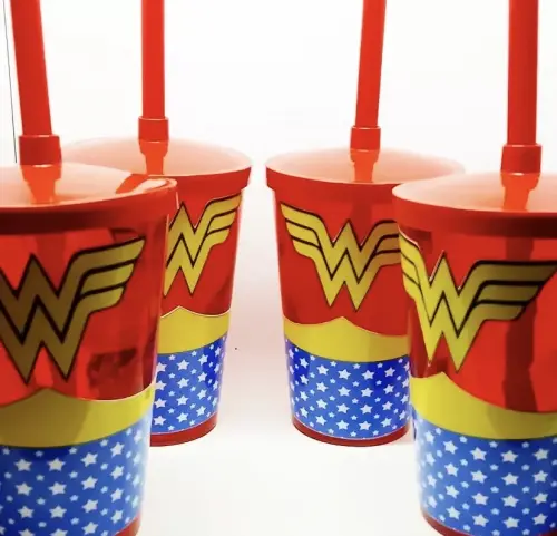 Copo com canudo personalizado 400ml
