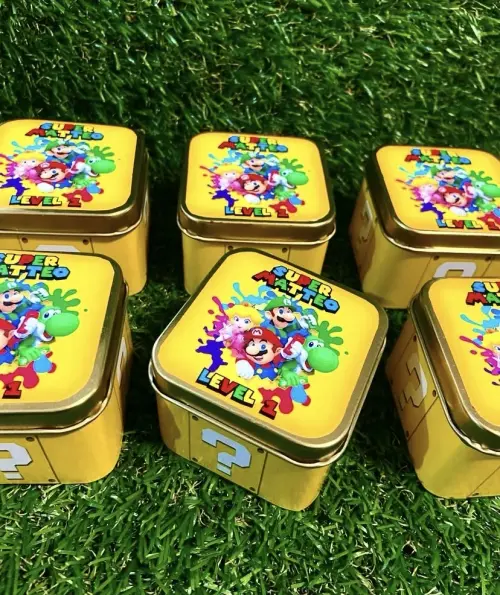 Lata quadrada personalizada