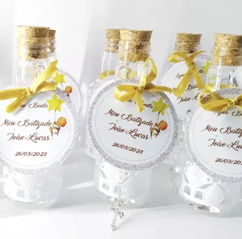 Garrafinha Batismo Personalizado
