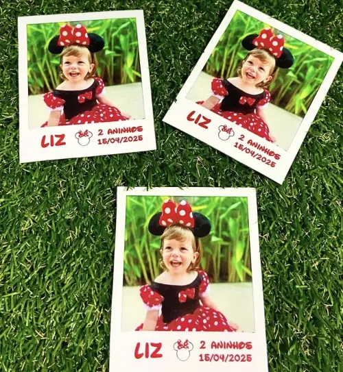 Imã de geladeira polaroide personalizado