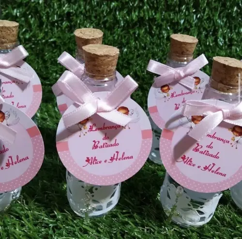 Garrafinha Batismo Personalizado