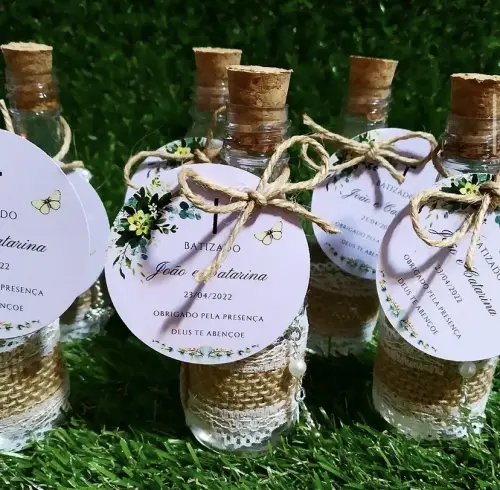 Garrafinha Batismo Personalizado