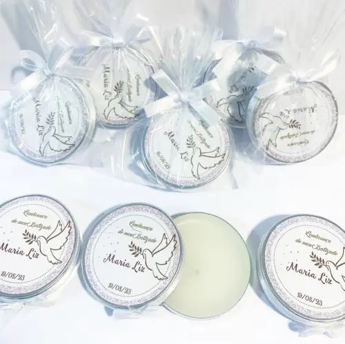 Latinha com vela Personalizada