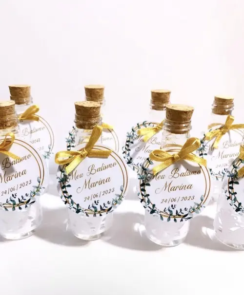 Garrafinha batizado Personalizada