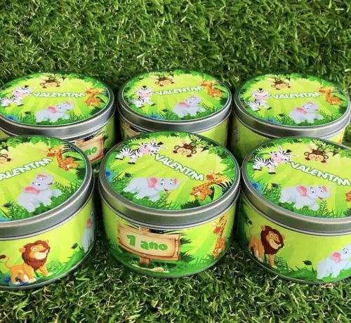 Latinha Safari personalizada