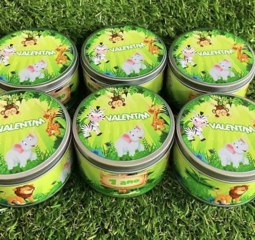 Latinha Safari personalizada