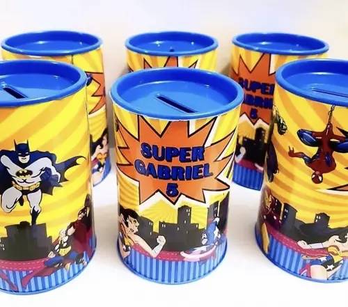 Cofrinhos personalizados heróis