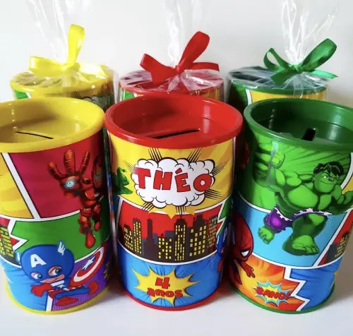 Cofrinhos personalizados heróis