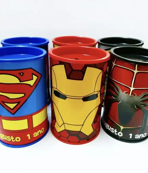 Cofrinhos personalizados heróis