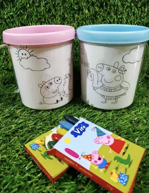 Caneca Acrílica de Colorir Personalizada