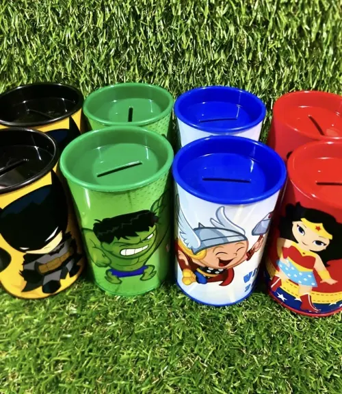 Cofrinhos personalizados heróis baby