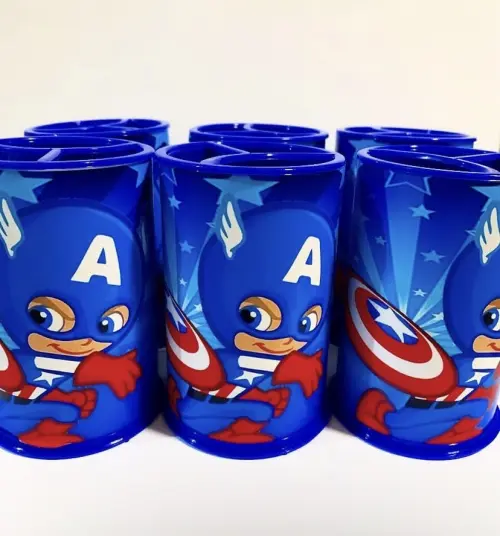 Porta lápis personalizado Super Heróis Baby