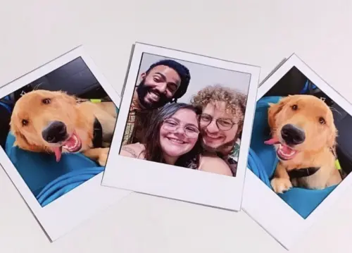 Imã de geladeira polaroide personalizado