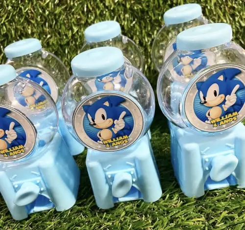 Mini baleiro personalizado Sonic