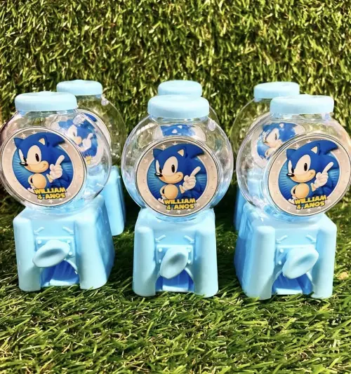 Mini baleiro personalizado Sonic