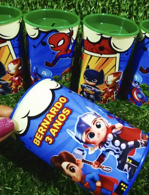 Cofrinhos personalizados heróis baby
