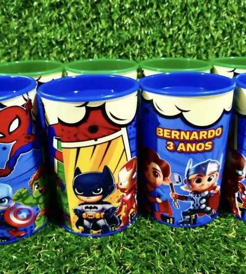 Cofrinhos personalizados heróis baby