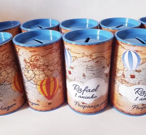 Cofrinhos personalizados Volta ao Mundo