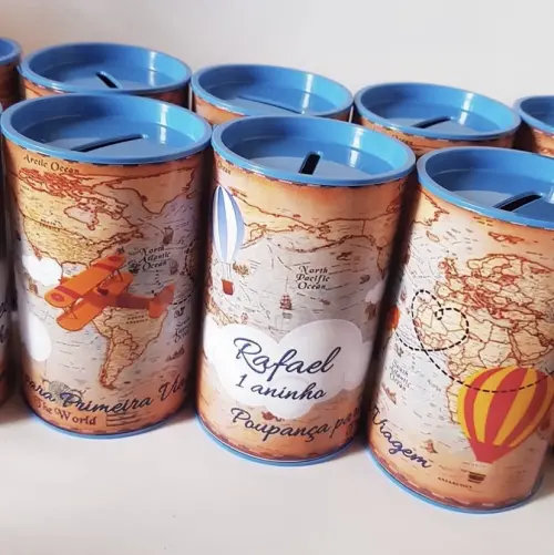 Cofrinhos personalizados Volta ao Mundo