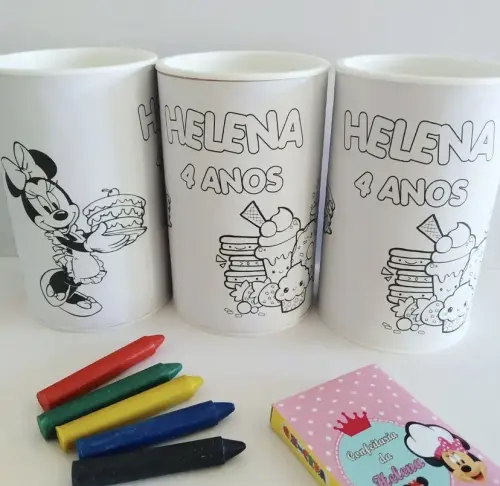 Cofrinho de colorir personalizado