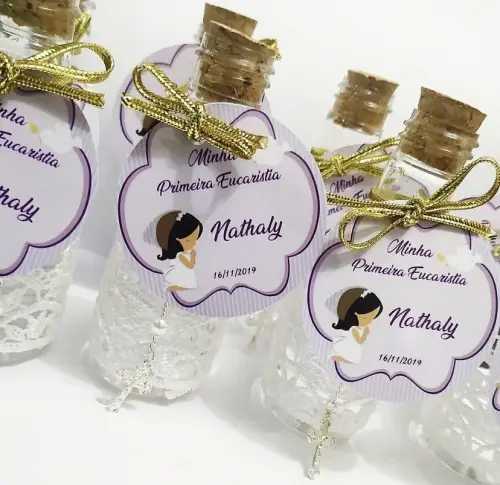 Garrafinha com tercinho personalizada