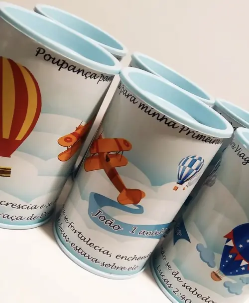 Cofrinho personalizado Volta ao Mundo