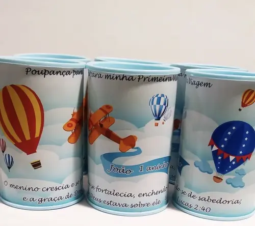 Cofrinho personalizado Volta ao Mundo