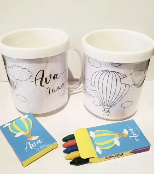 Caneca de Colorir Personalizada