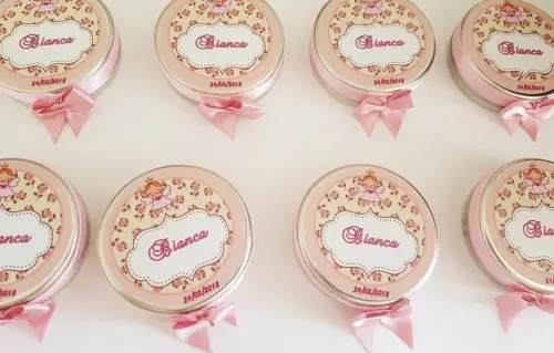 Latinha com vela Personalizada