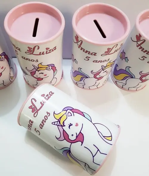 Cofrinho personalizado Unicórnio