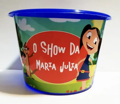 Baldinho de pipoca personalizado