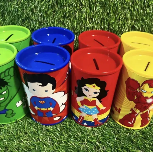 Cofrinhos personalizados heróis baby