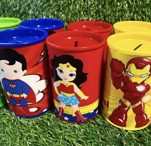 Cofrinhos personalizados heróis baby