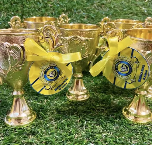 Troféu Dourado com Tag Personalizada