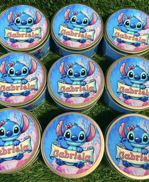 Lata de metal personalizada Stitch