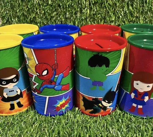 Cofrinhos personalizados heróis baby