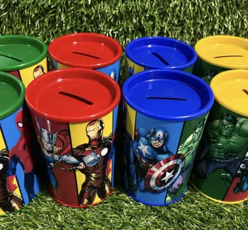 Cofrinhos personalizados super heróis