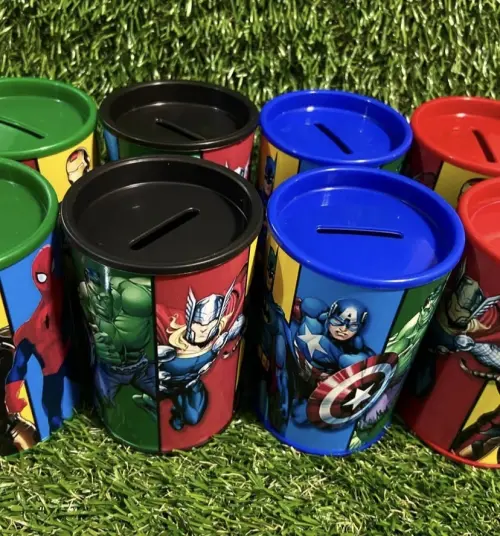 Cofrinhos personalizados super heróis