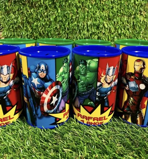 Cofrinhos personalizados super heróis