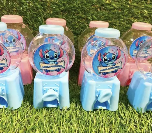 Mini baleiro personalizado Stitch