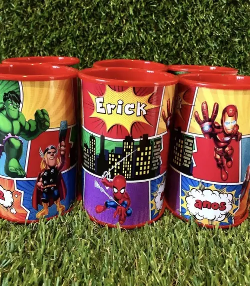 Cofrinhos personalizados heróis baby
