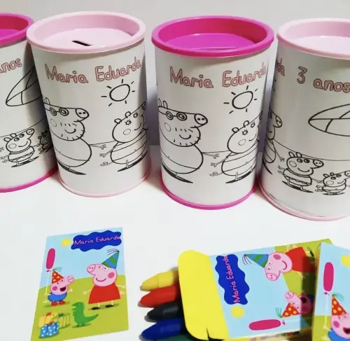 Cofrinho de colorir personalizado