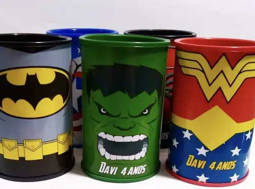 Cofrinhos personalizados heróis