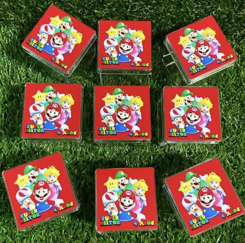 Caixinha Acrílica Personalizada Super Mário