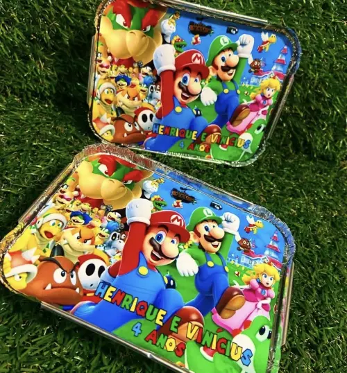 Mini marmitinha personalizada Super Mario