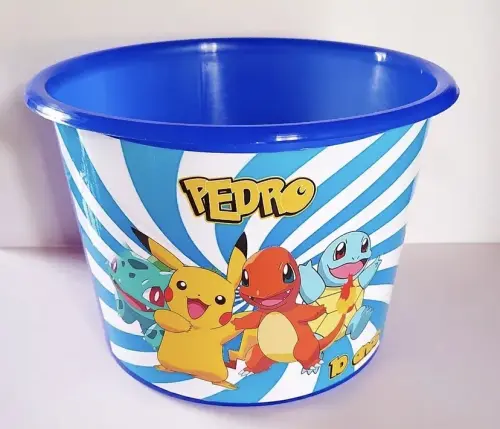 Baldinho + Copo personalizado Pokémon