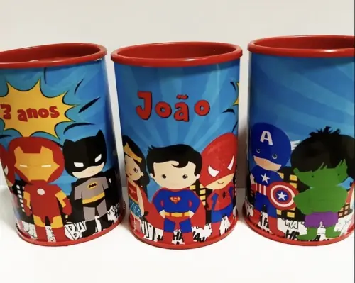 Cofrinhos personalizados heróis baby