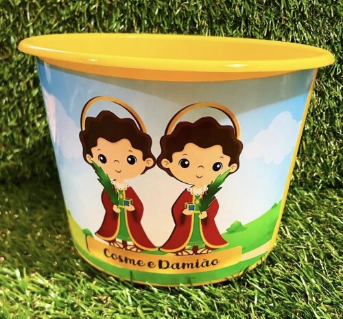 Baldinho de pipoca personalizado